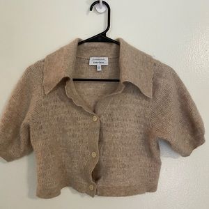 & Other Stories Cropped Sweater Top